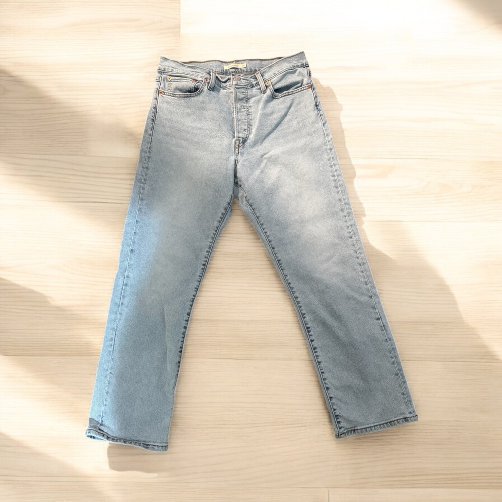 Signature by Levi Strauss Light Blue Straight Leg Jeans W32 L28